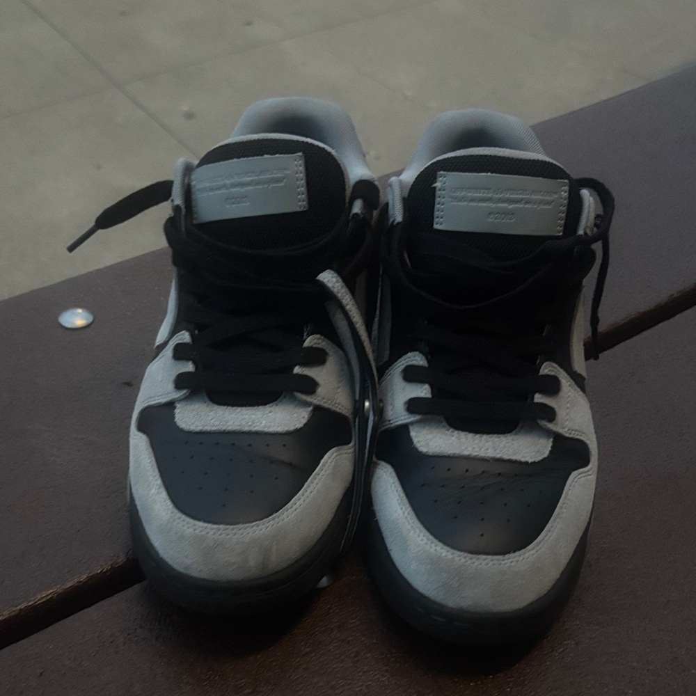 Off-White Black and Gray Sneakers